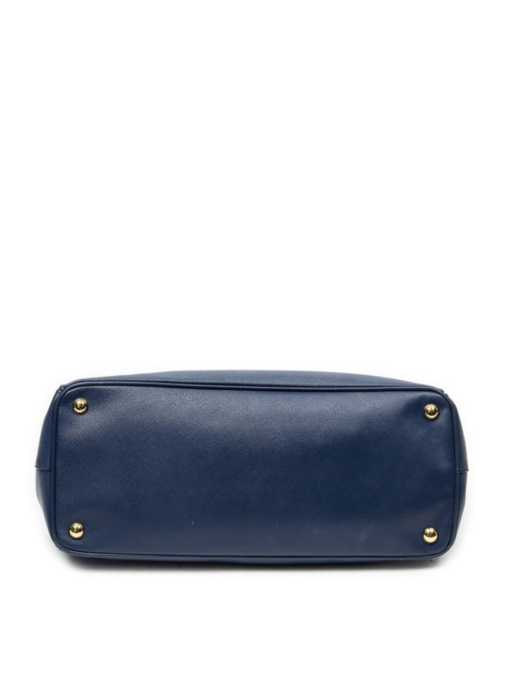Prada Large Double Zip Galleria Tote Navy Saffiano Leather - Picture 6 of 10